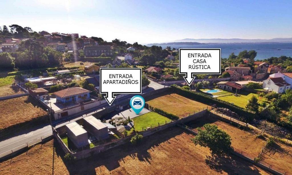 Casa Rústica Piscina, Apartadiño Pobra Do Caraminal Exterior foto
